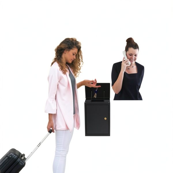 DiDiHere Key Drop Box Waterproof Steel Wall Mount Safe-4