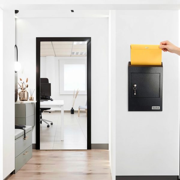 Durabox Wall Mount Drop Box Steel Secure Deposit Large-5