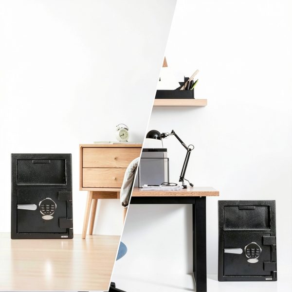 TROPOW Fireproof Waterproof Drop Slot Safe Alloy Steel-5