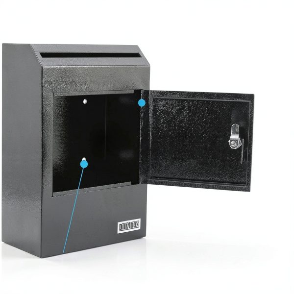 Durabox Wall Mount Drop Box Steel Secure Deposit Large-2