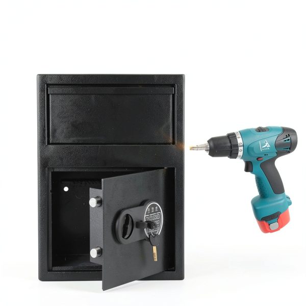 GarveeHome Digital Drop Safe Heavy Duty Steel Anti Theft-3