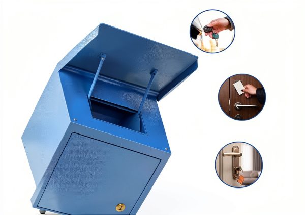 WeHere Key Drop Box Alloy Steel Waterproof Wall Mount-4