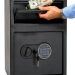 TROPOW Drop Safe Electronic Lock Heavy Duty Steel Security-0