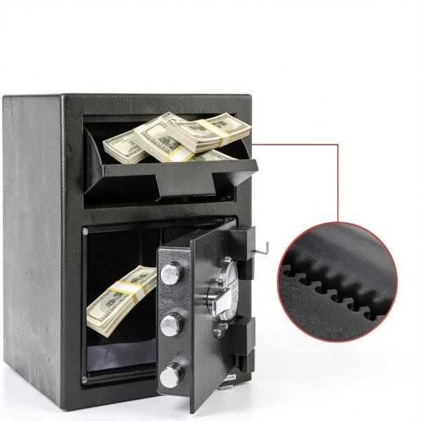 TROPOW Fireproof Waterproof Drop Slot Safe Alloy Steel-2