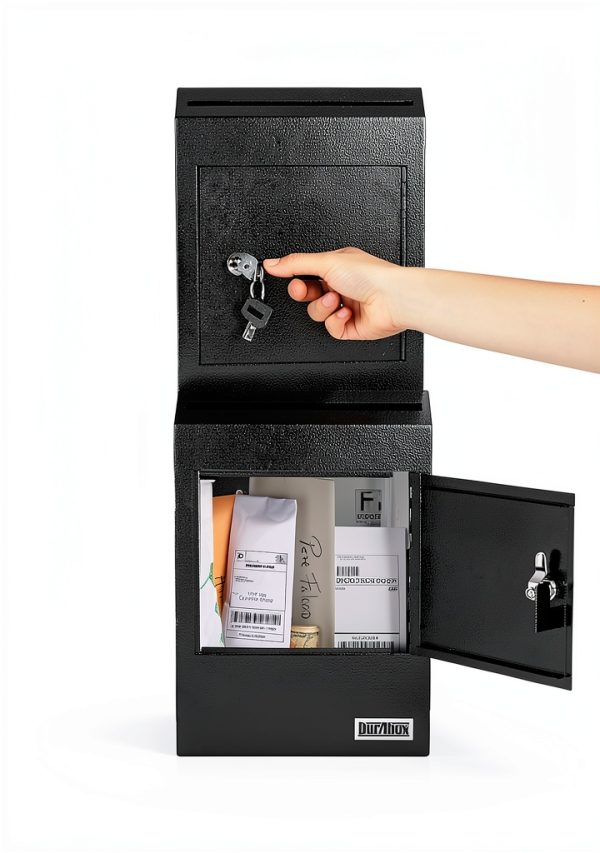Durabox Wall Mount Drop Box Steel Secure Deposit Large-7