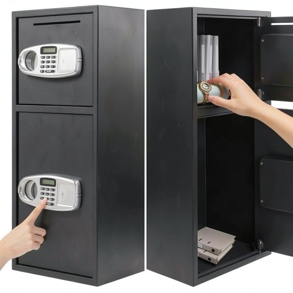 Giantex Digital Double Door Safe Alloy Steel Home Office-7