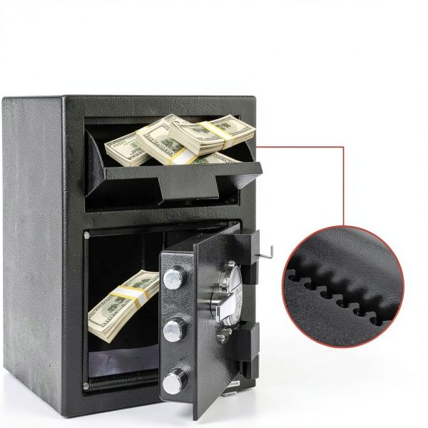 TROPOW Fireproof Electronic Safe Drop Slot Home Office-2