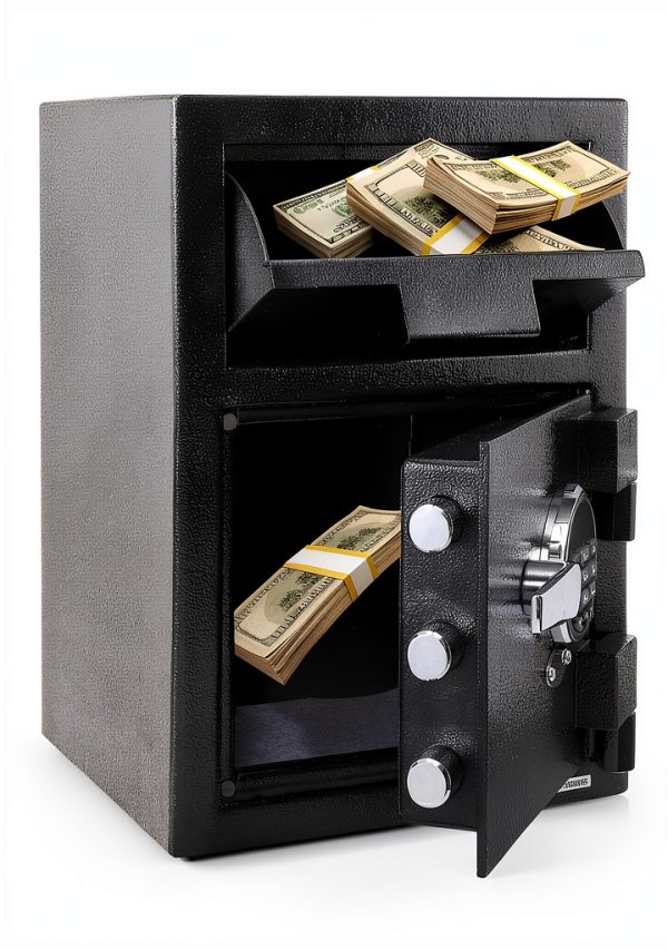 TROPOW Fireproof Electronic Safe Drop Slot Home Office-0