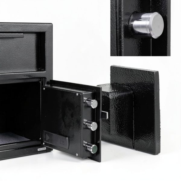 TROPOW Fireproof Waterproof Drop Slot Safe Alloy Steel-4
