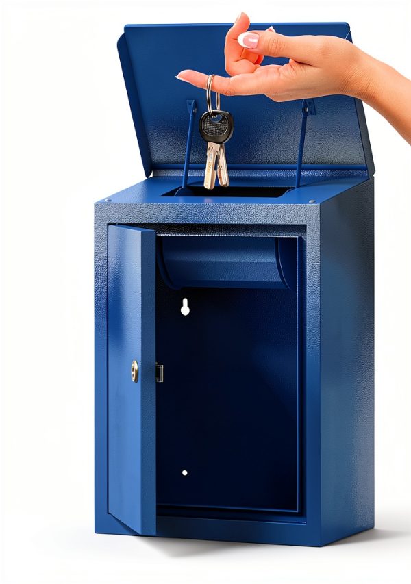 WeHere Key Drop Box Alloy Steel Waterproof Wall Mount-0